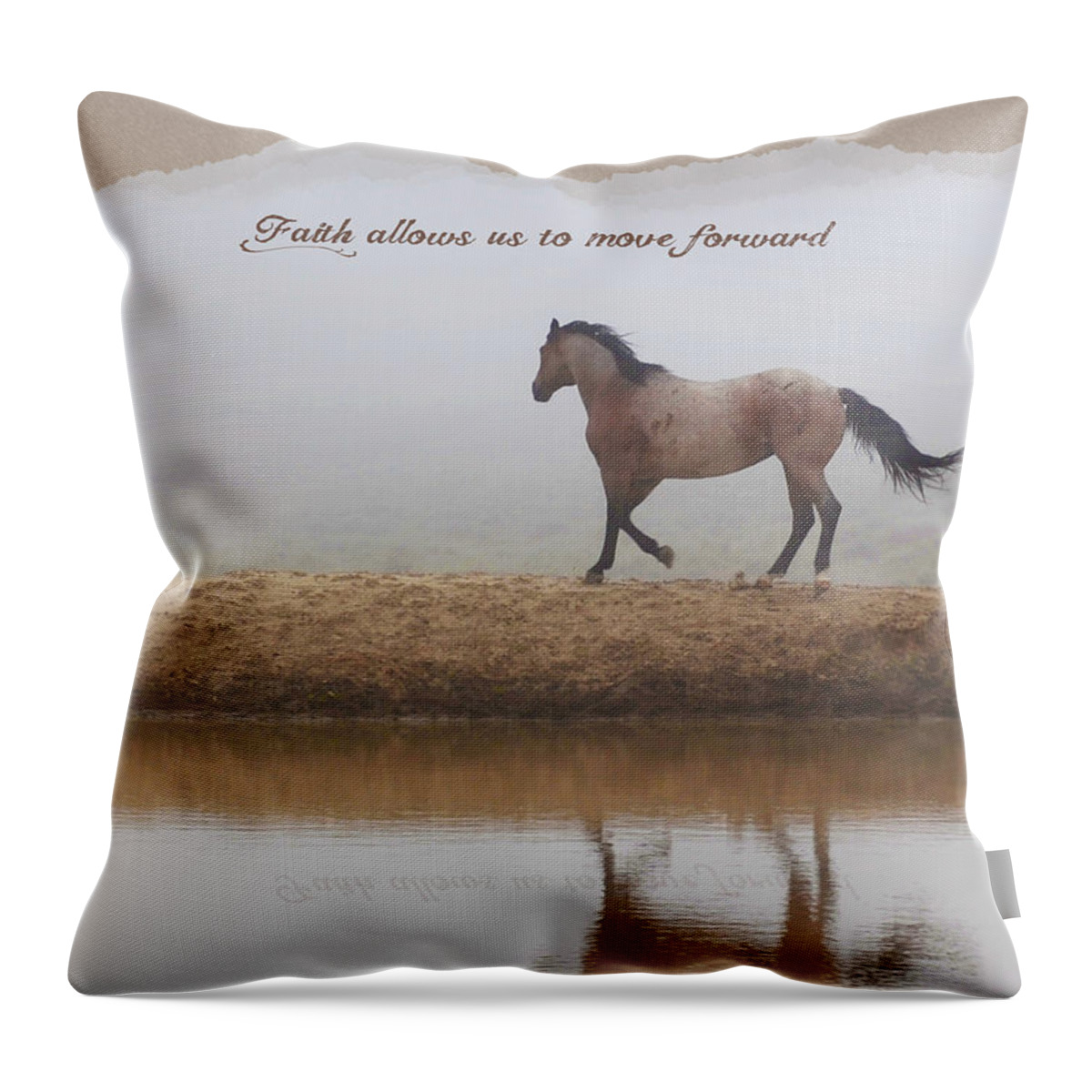 Inspirational Throw Pillow featuring the photograph Mystical Beauty Inspirational by Amanda Smith