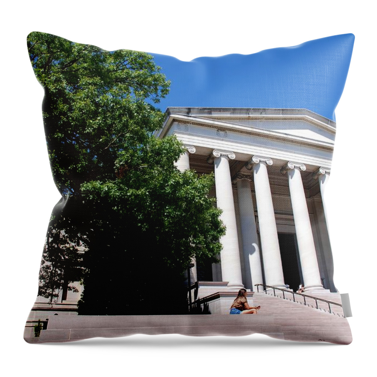 Washington Throw Pillow featuring the photograph National Gallery of Art by Kenny Glover