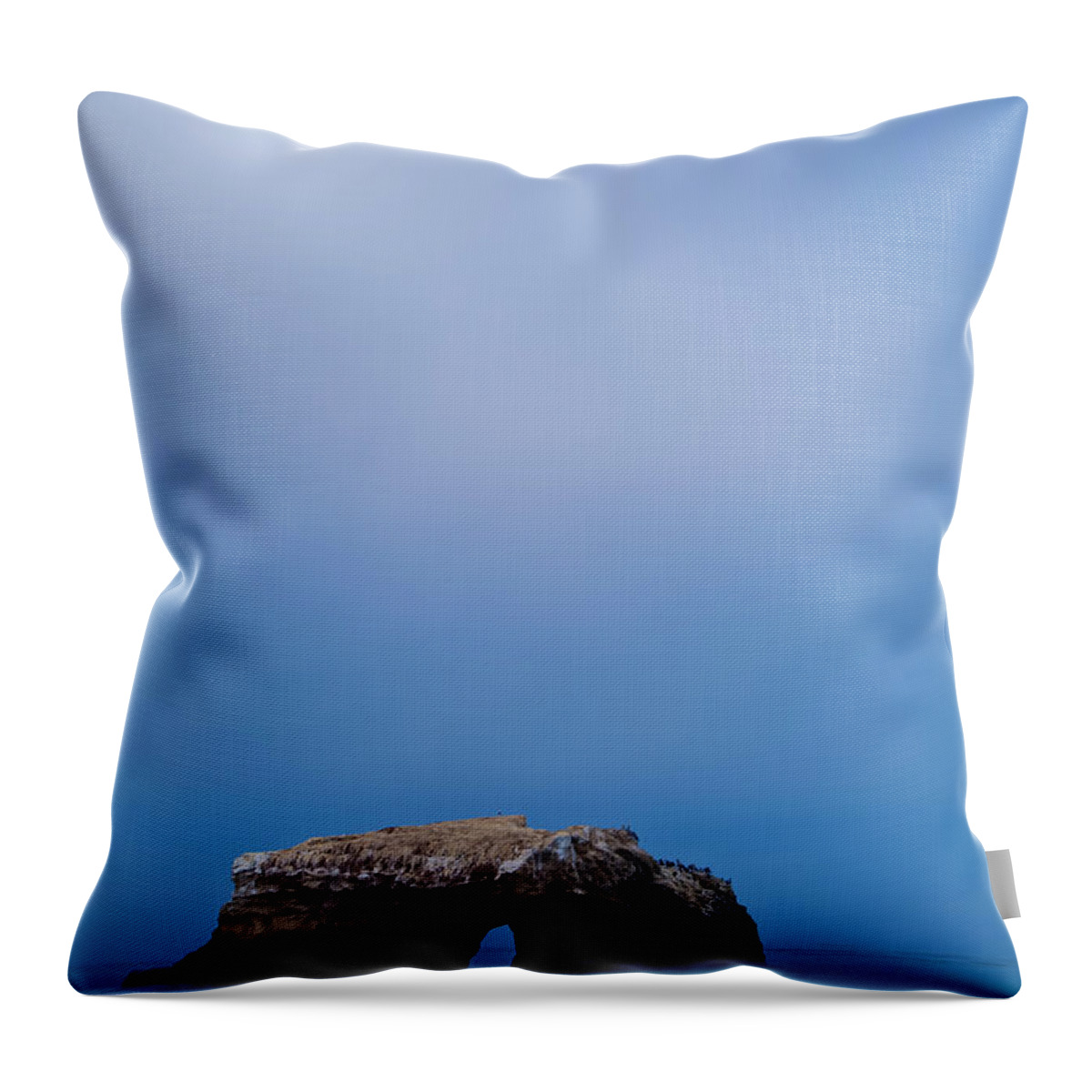 Landscape Throw Pillow featuring the photograph Natural Bridge and Its Reflection by Jonathan Nguyen