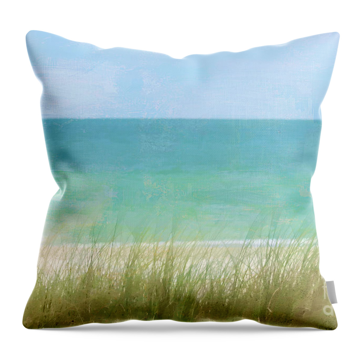 Ocean Throw Pillow featuring the digital art Nature's Beauty by Jayne Carney
