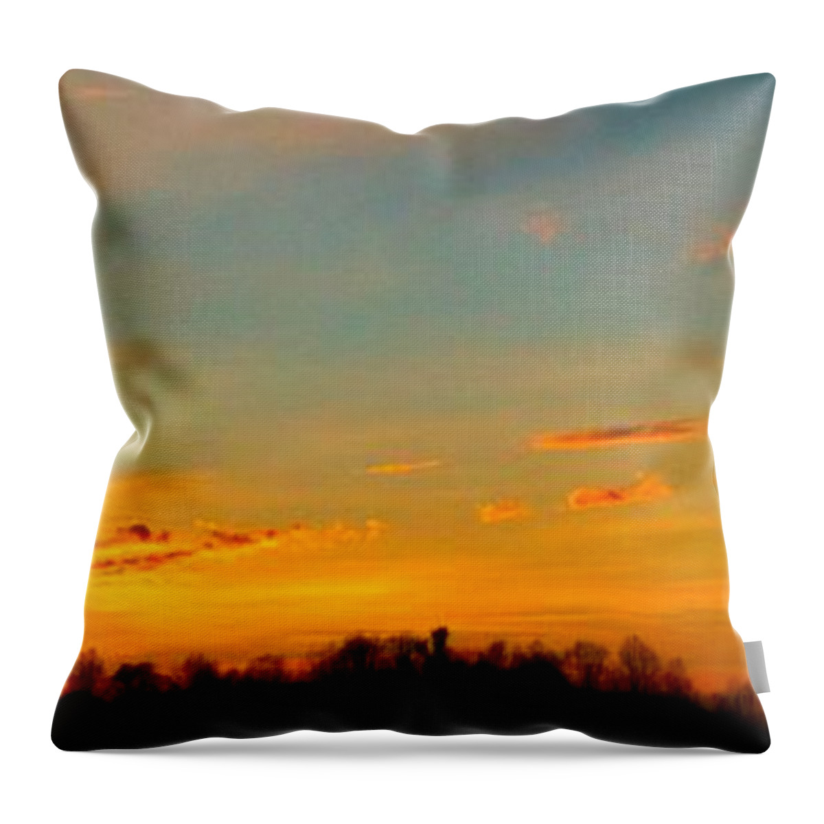Durham Throw Pillow featuring the photograph New Day by Linda Bailey