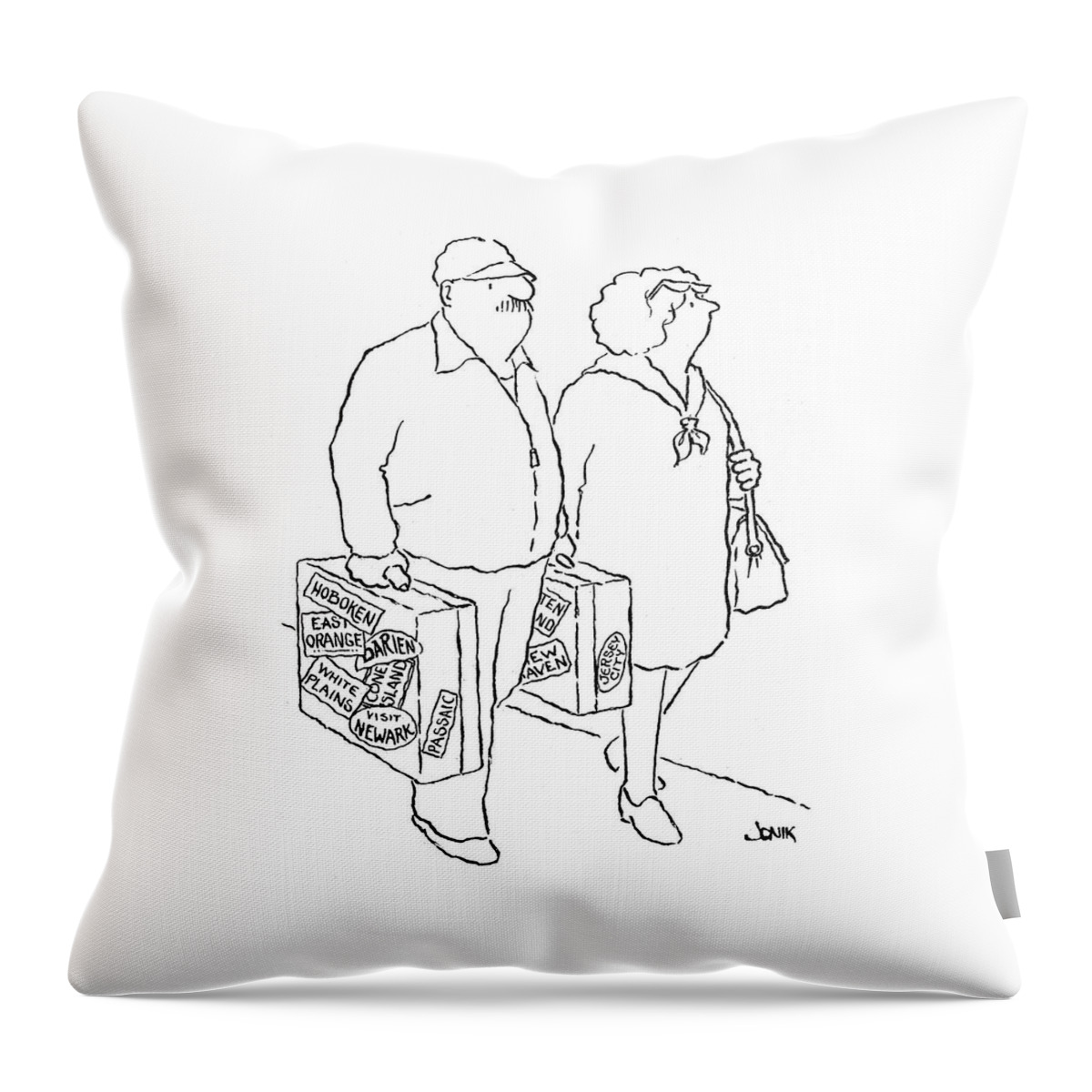 New Yorker April 12th, 1976 Throw Pillow