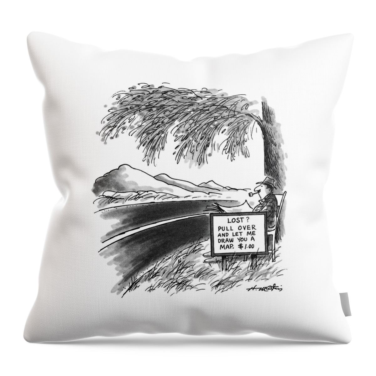 New Yorker April 6th, 1987 Throw Pillow