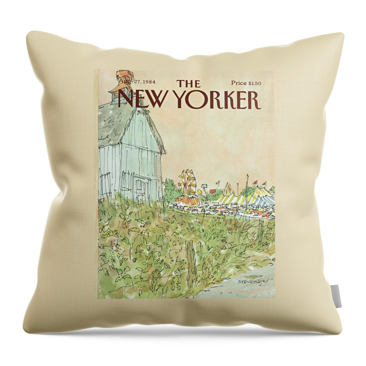 New Yorker August 27th, 1984 Throw Pillow