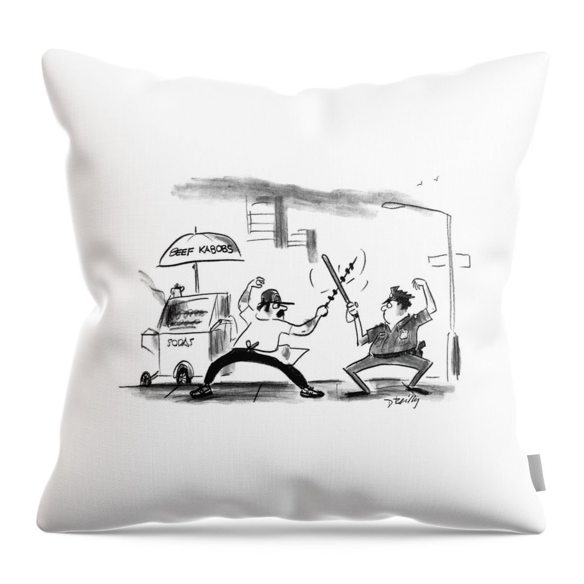 New Yorker August 8th, 1988 Throw Pillow