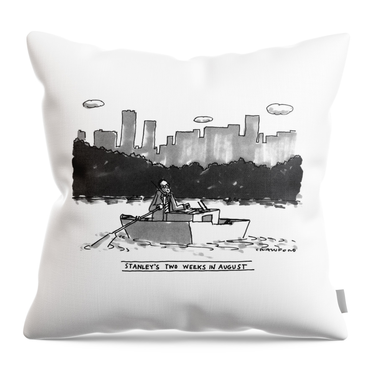 New Yorker August 8th, 1994 Throw Pillow