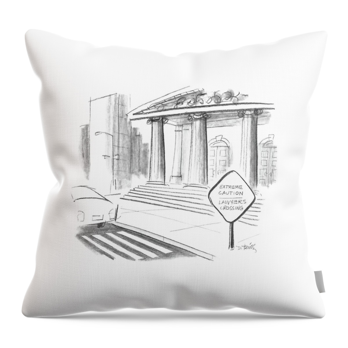 New Yorker February 8th, 1988 Throw Pillow