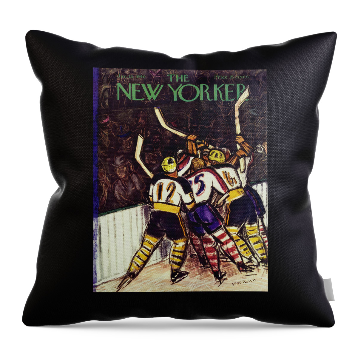 New Yorker January 13 1940 Throw Pillow