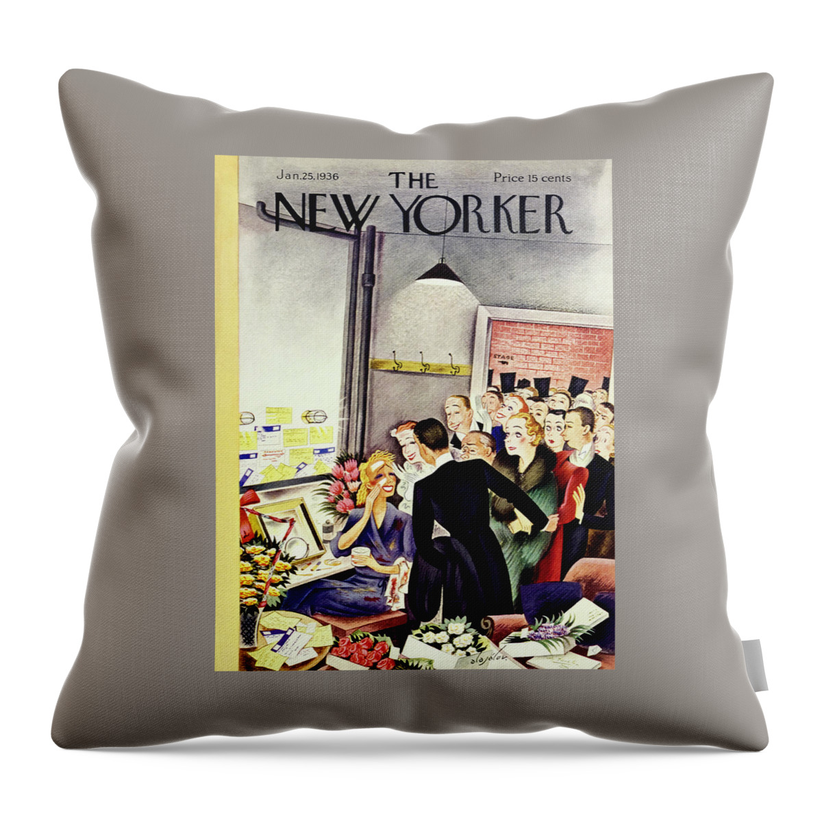New Yorker January 25 1936 Throw Pillow