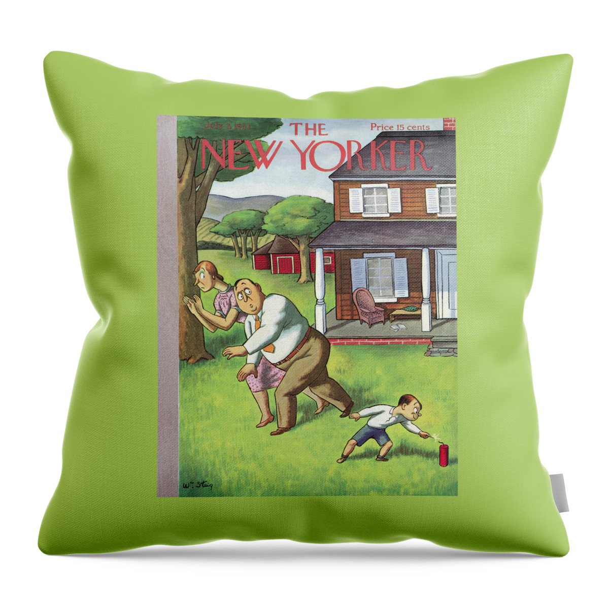 New Yorker July 3, 1937 Throw Pillow