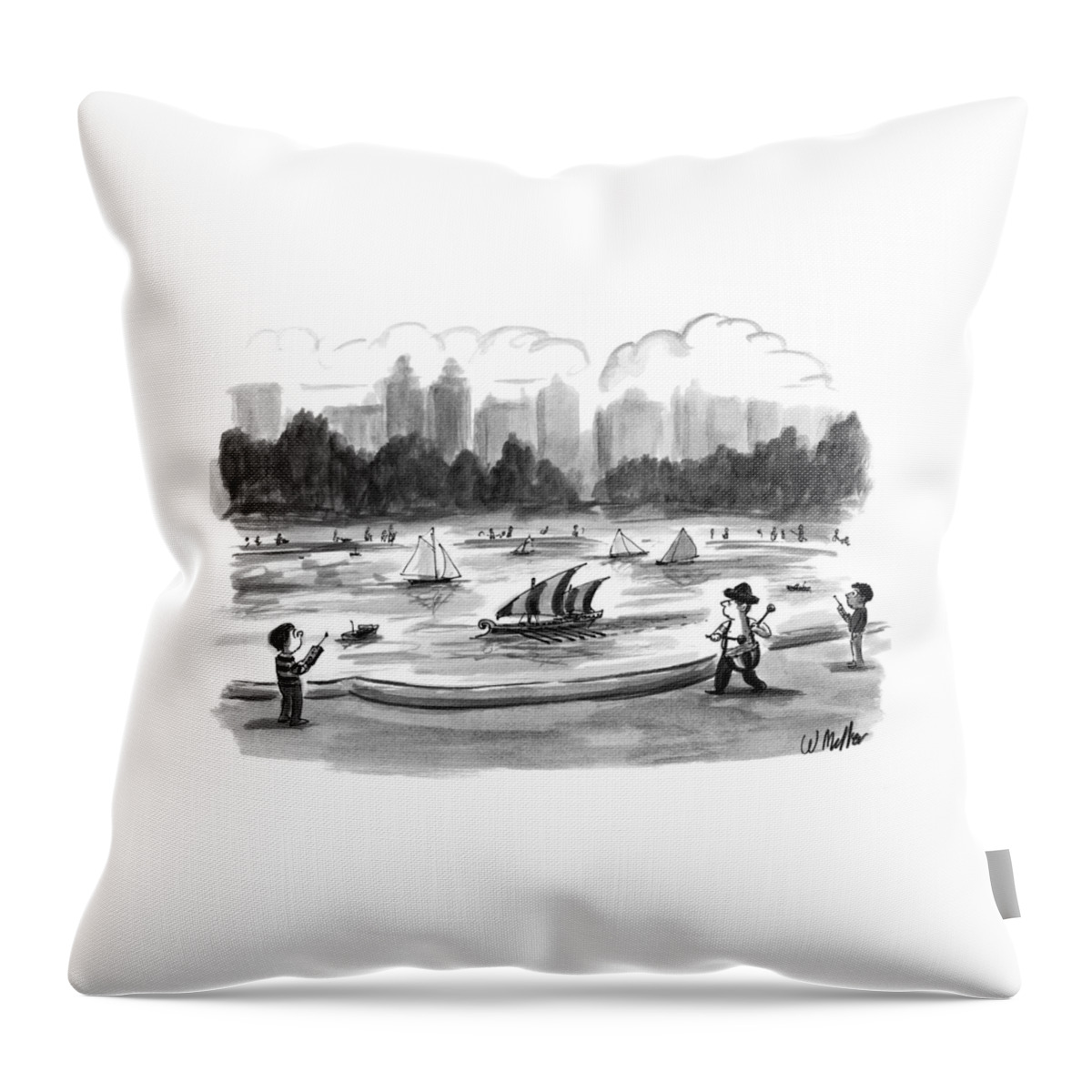 New Yorker June 8th, 1998 Throw Pillow
