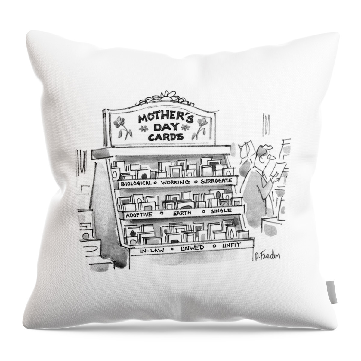 New Yorker May 15th, 1995 Throw Pillow