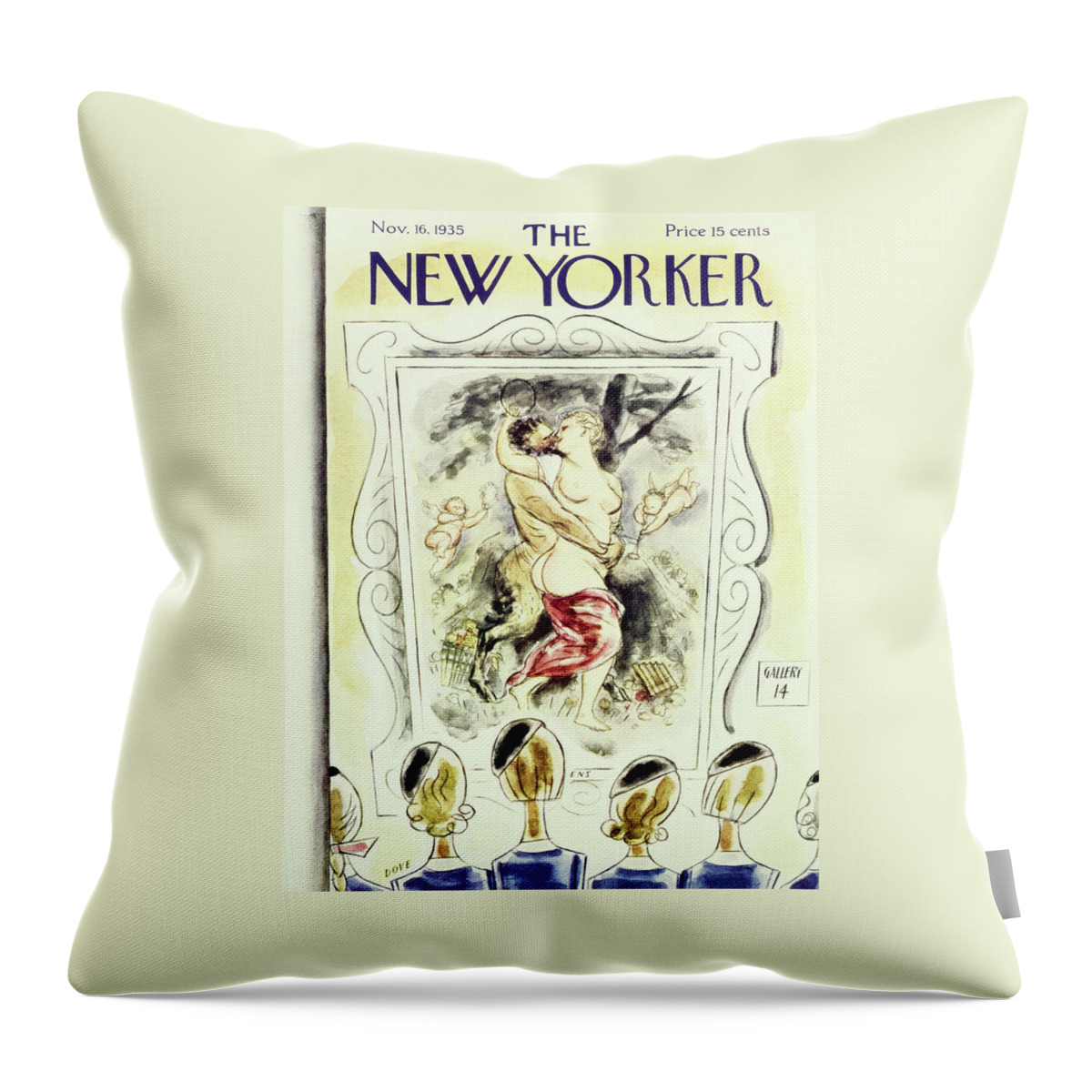 New Yorker November 16 1935 Throw Pillow