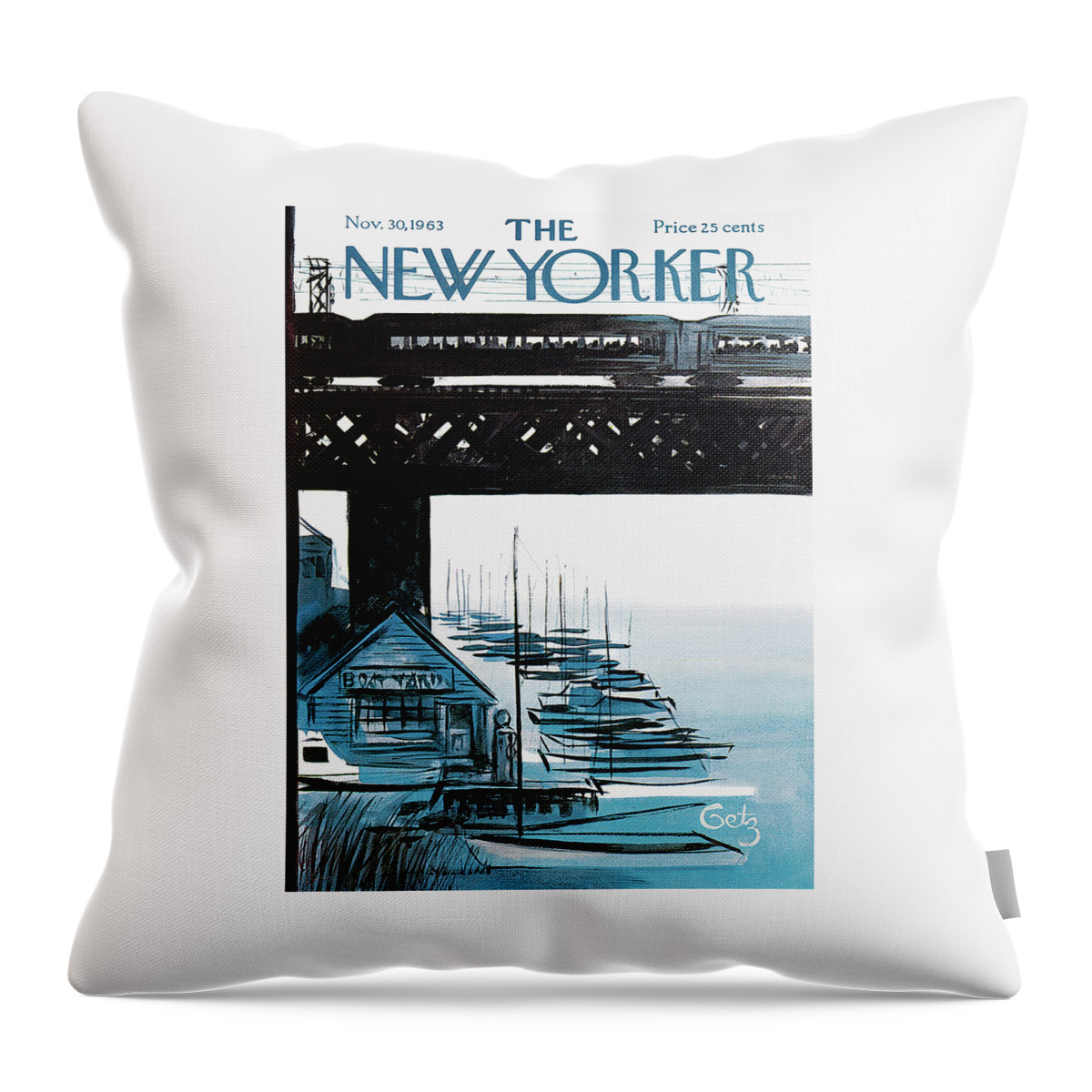 New Yorker November 30th, 1963 Throw Pillow