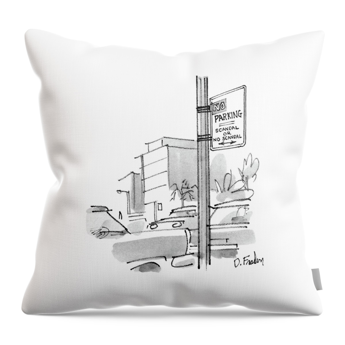 New Yorker October 13th, 1986 Throw Pillow