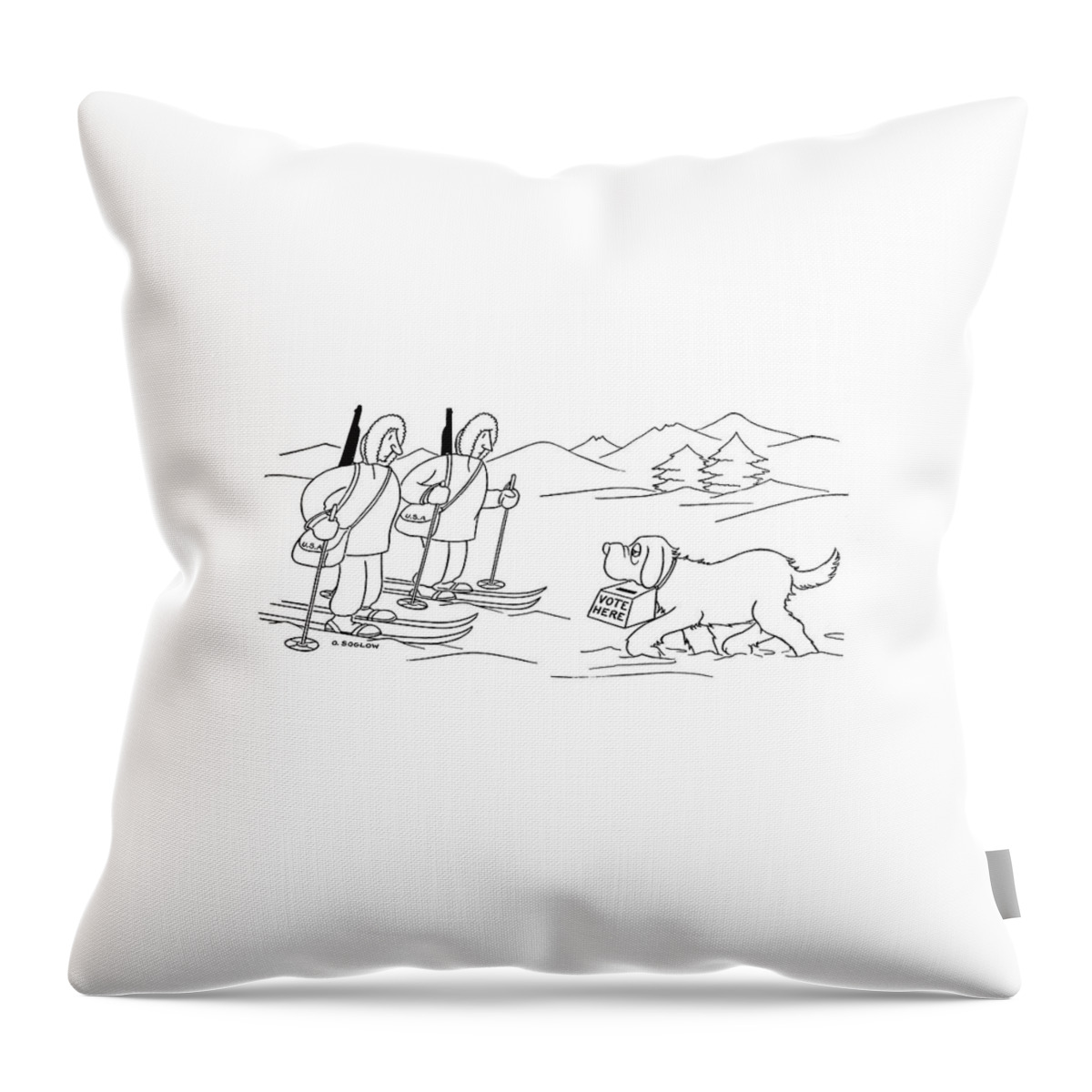 New Yorker October 28th, 1944 Throw Pillow