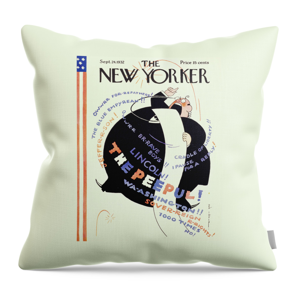 New Yorker September 24 1932 Throw Pillow