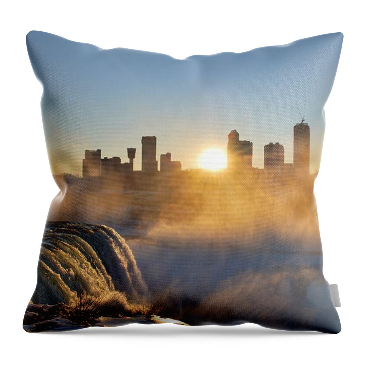 Niagara Throw Pillow featuring the photograph Niagara Falls Toronto by Dejan Jovanovic