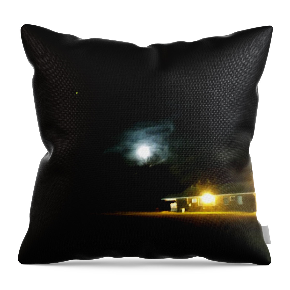 Night Throw Pillow featuring the photograph Nightscape by Chris Montcalmo