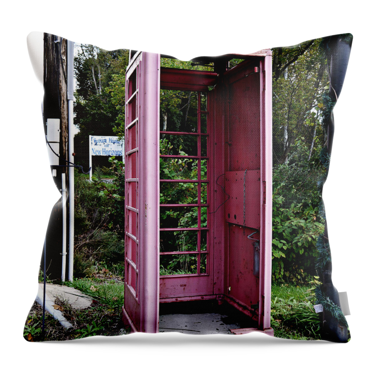 Richard Reeve Throw Pillow featuring the photograph No More Calls by Richard Reeve