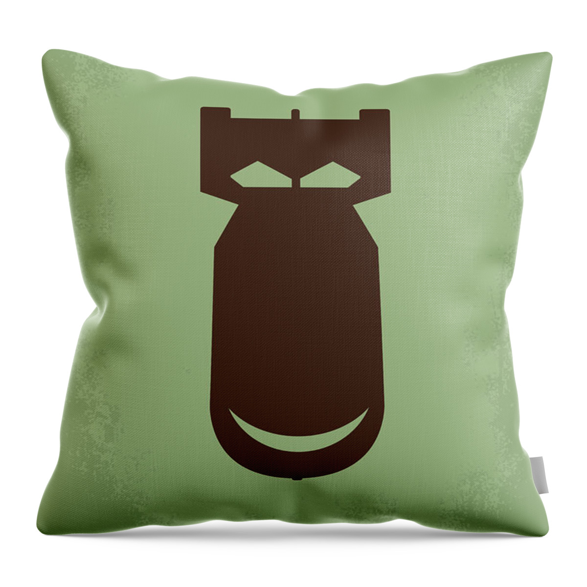 The Throw Pillow featuring the digital art No212 My The Dictator minimal movie poster by Chungkong Art