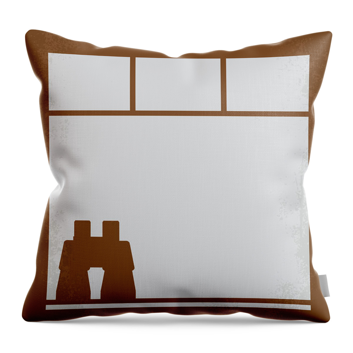 Rear Window Throw Pillow featuring the digital art No238 My Rear window minimal movie poster by Chungkong Art