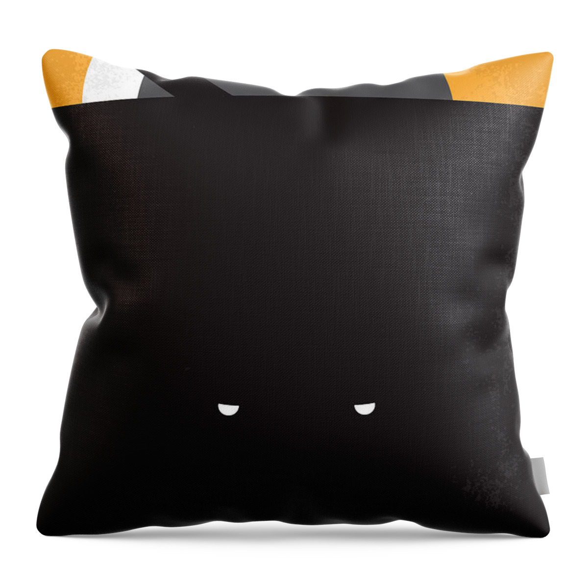 Pitch Black Throw Pillow featuring the digital art No409 My Pitch Black minimal movie poster by Chungkong Art