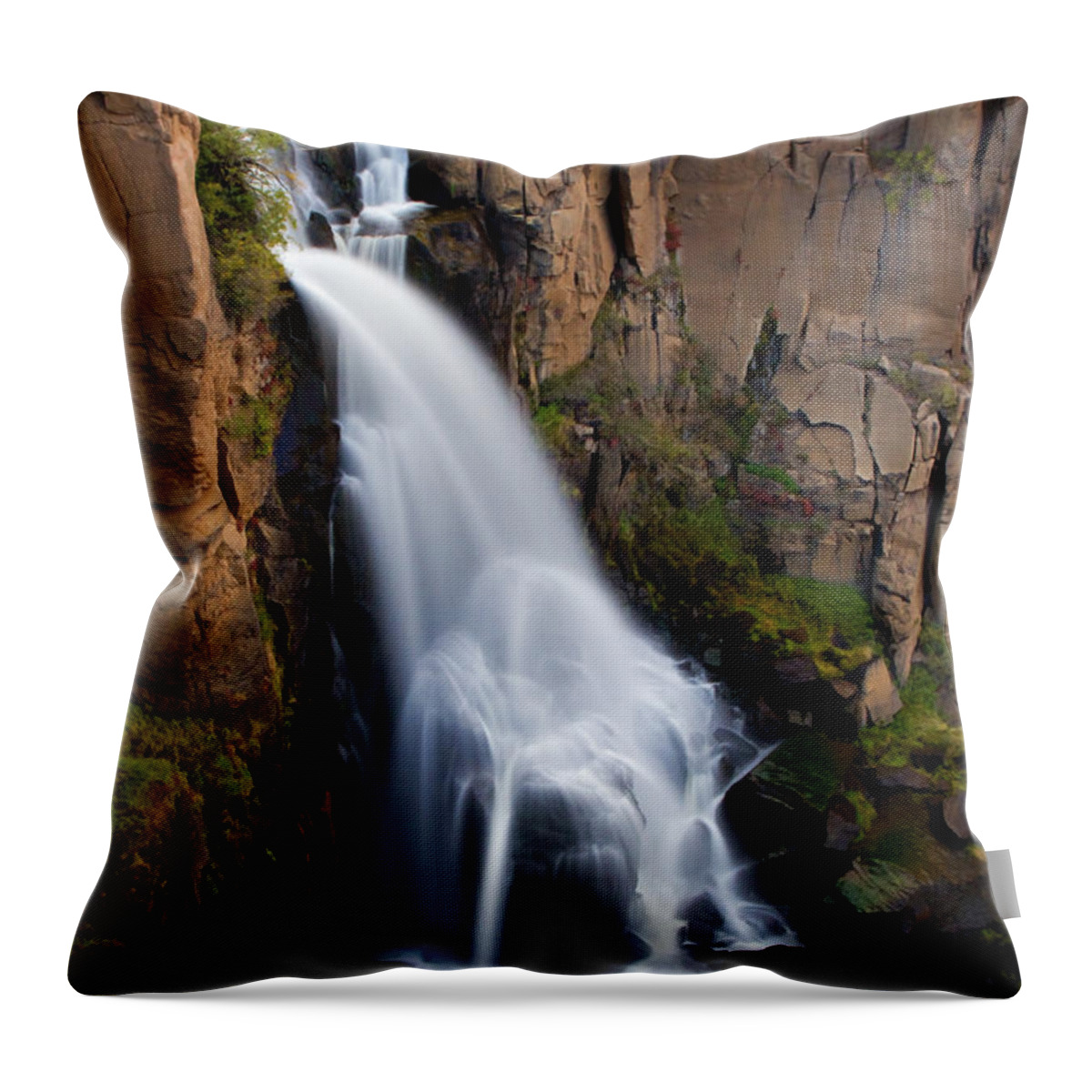Colorado Throw Pillow featuring the photograph North Clear Creek Falls by Lana Trussell
