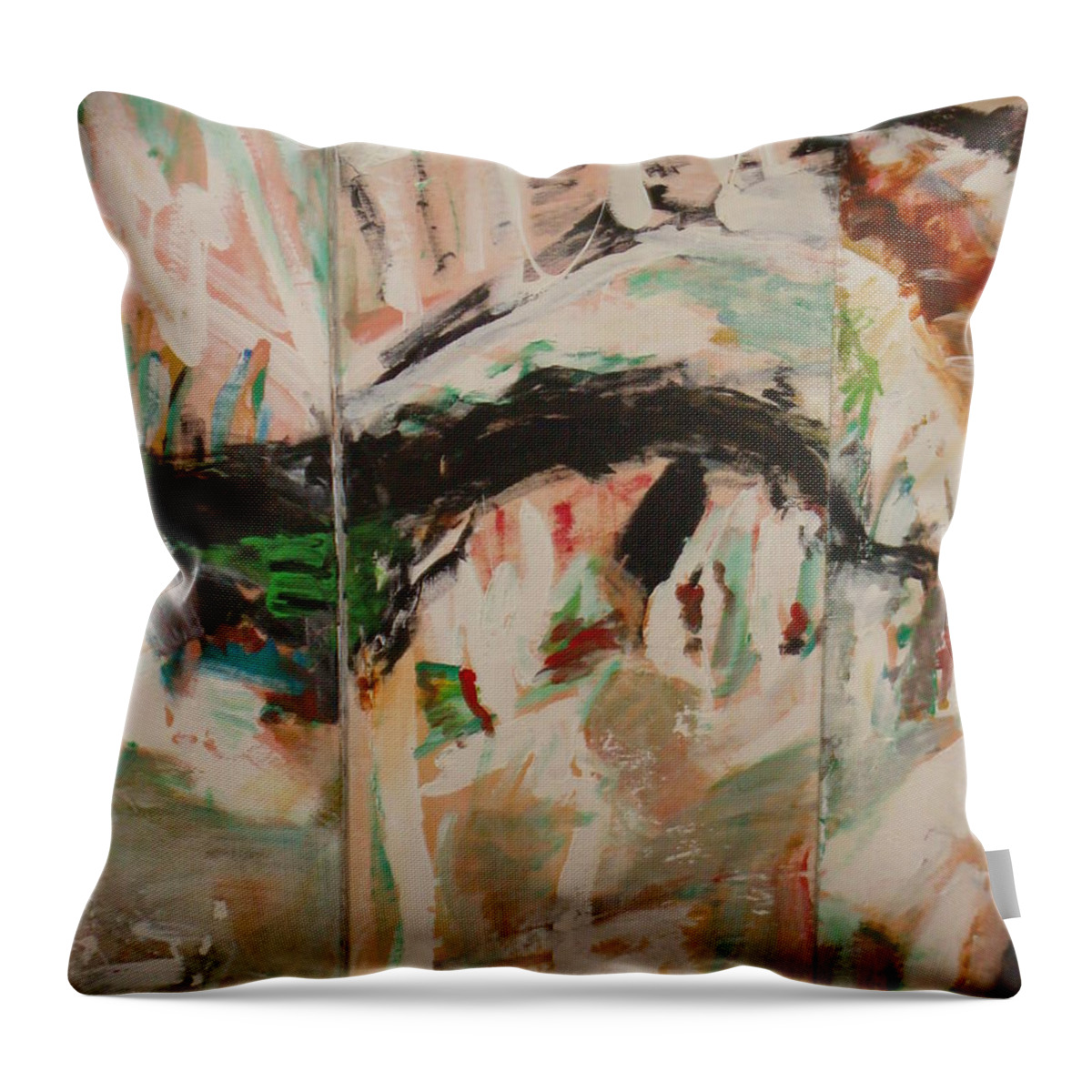 Time Throw Pillow featuring the painting Nostalgies Of Venice by Fereshteh Stoecklein