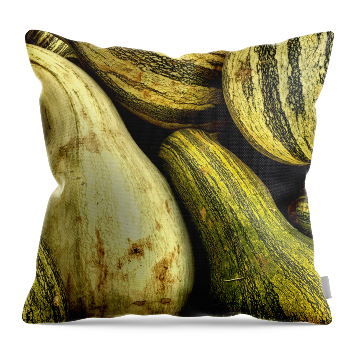 Gourds Throw Pillow featuring the photograph October Gourds by Michael Eingle
