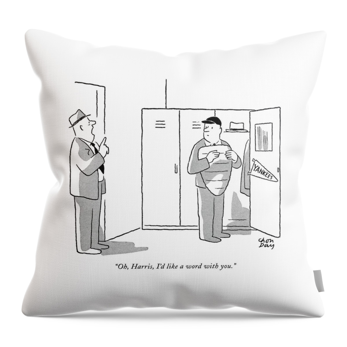 Oh, Harris, I'd Like A Word With You Throw Pillow