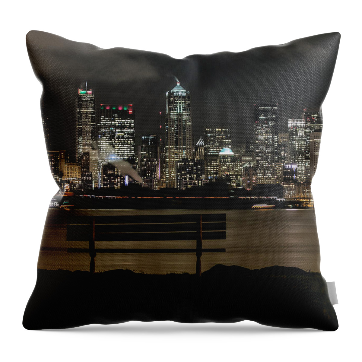 Waterfront Throw Pillow featuring the photograph On the Water's Edge by E Faithe Lester