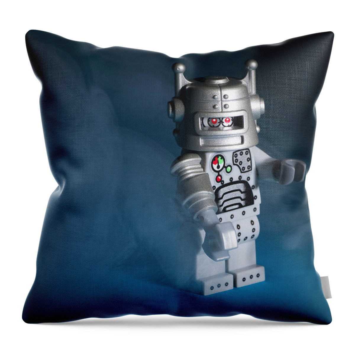 Lego Throw Pillow featuring the photograph Out of the Smoke by Samuel Whitton