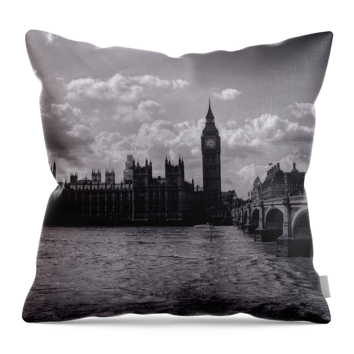 London Throw Pillow featuring the photograph Over Westminster Bridge by Nicky Jameson