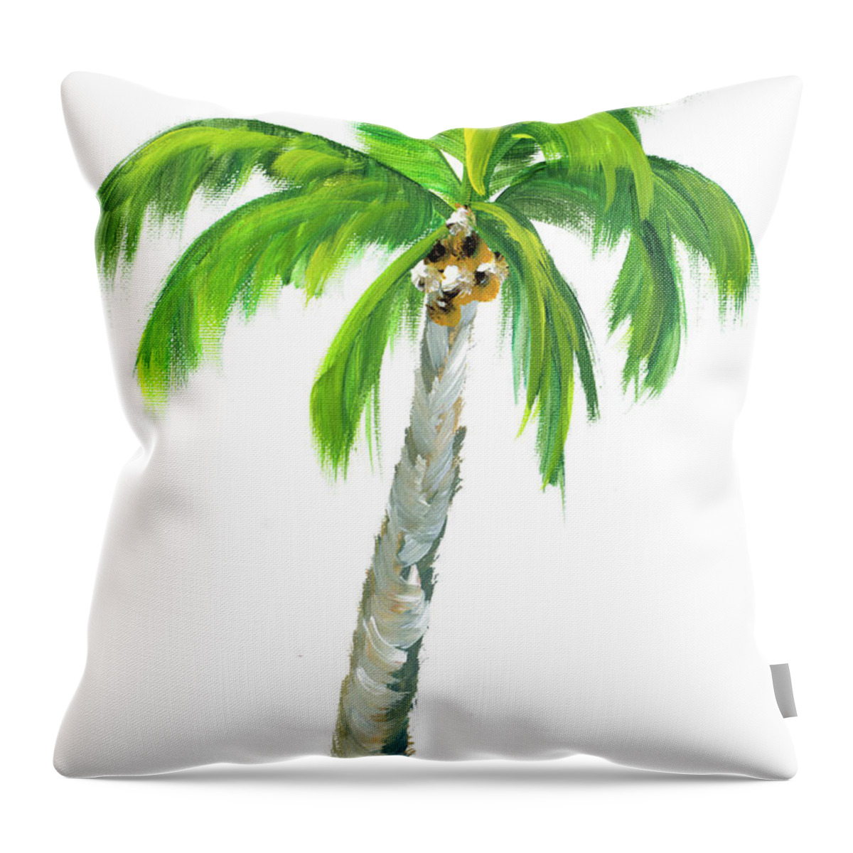 Palm Throw Pillow featuring the digital art Palm Days V by Julie Derice