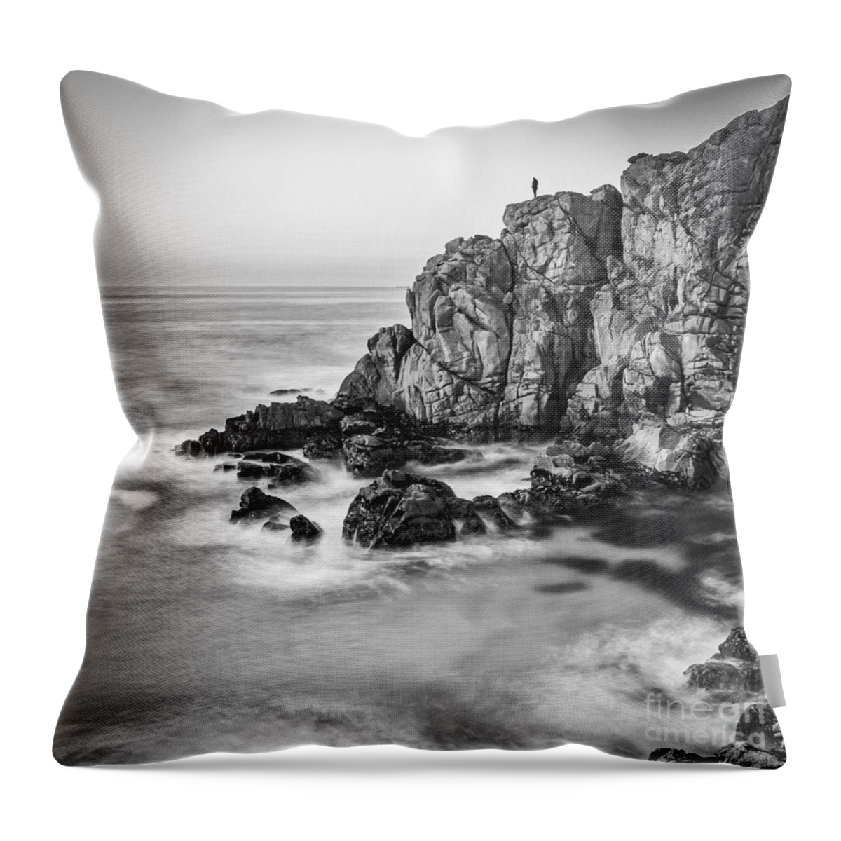Galicia Throw Pillow featuring the photograph Penencia Point Galicia Spain by Pablo Avanzini