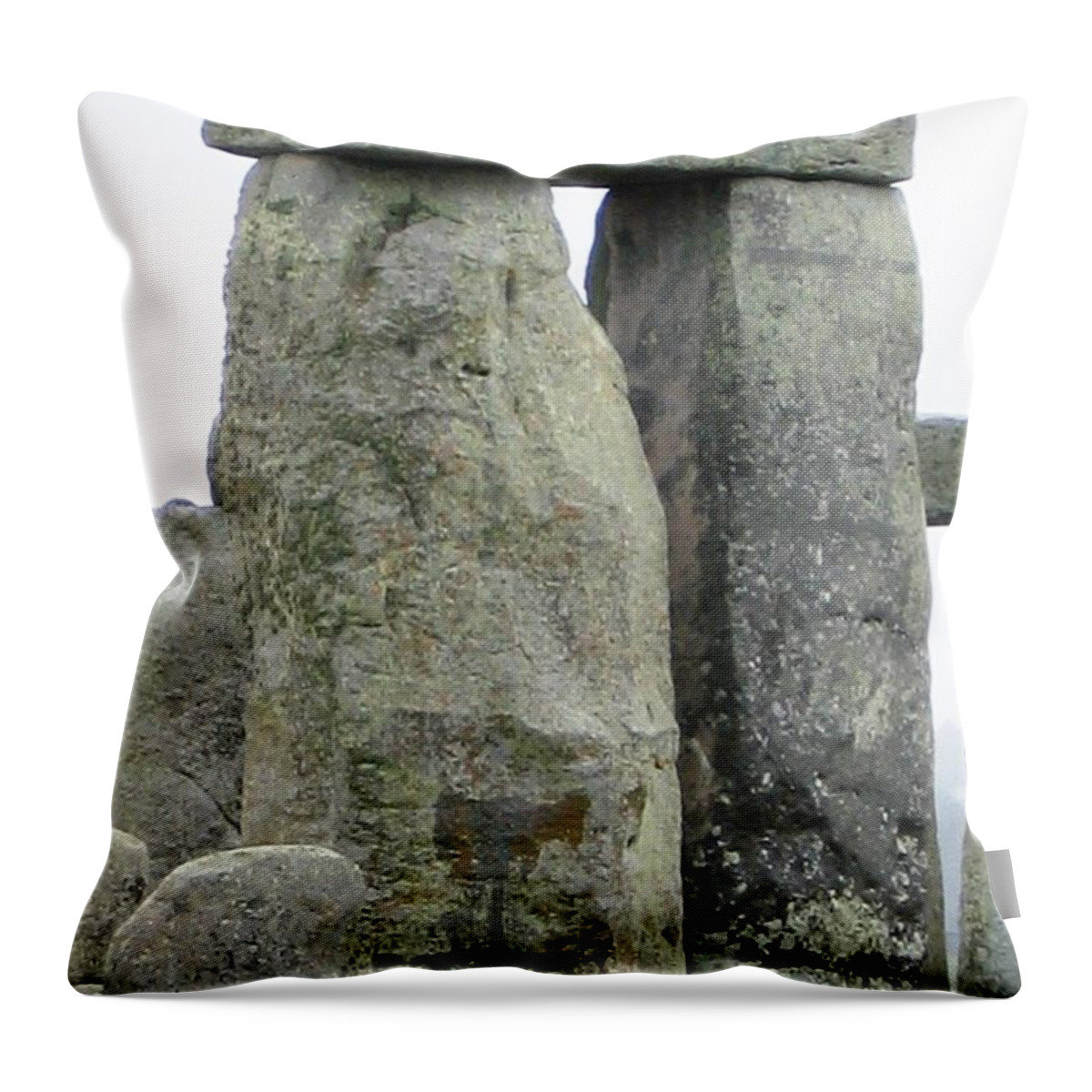 Stonehenge Throw Pillow featuring the photograph Pi by Denise Railey