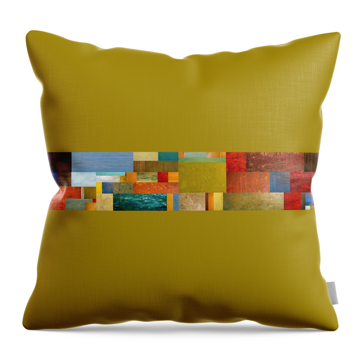 Pieces Project lV Throw Pillow by Michelle Calkins - Pixels