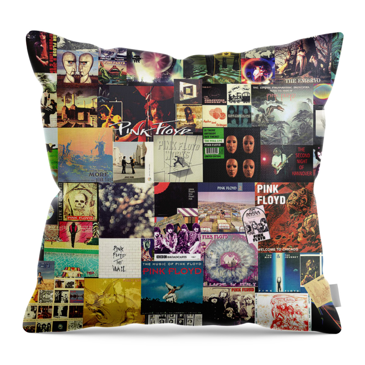 Pink Floyd Collage I Throw Pillow For Sale By Zapista Ou