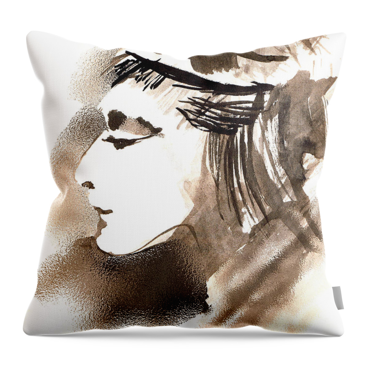 Poise Throw Pillow featuring the digital art Poise by Seth Weaver