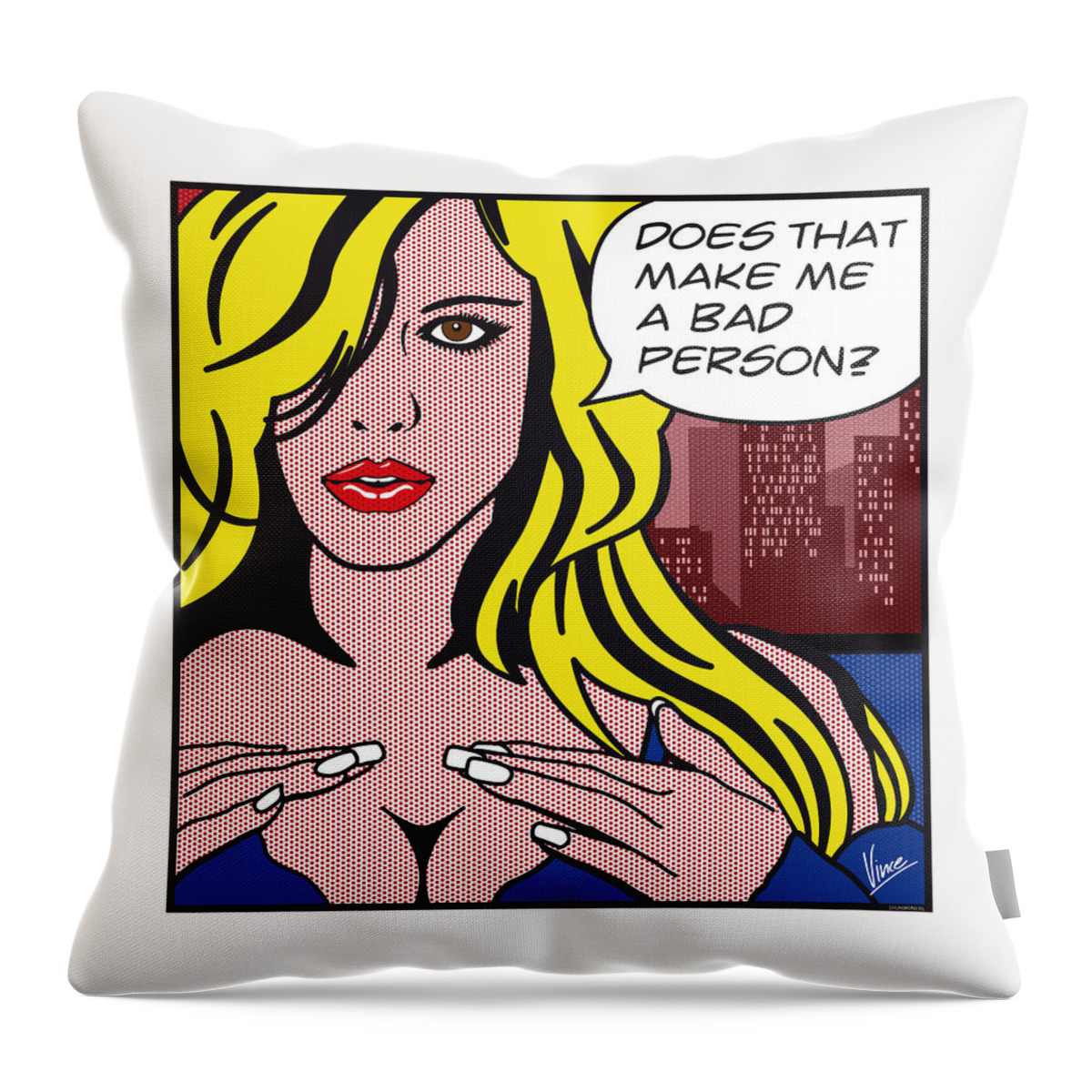 Pop Porn X - Pop Art Porn Stars - Lindsay Marie Throw Pillow by Chungkong Art - Fine Art  America