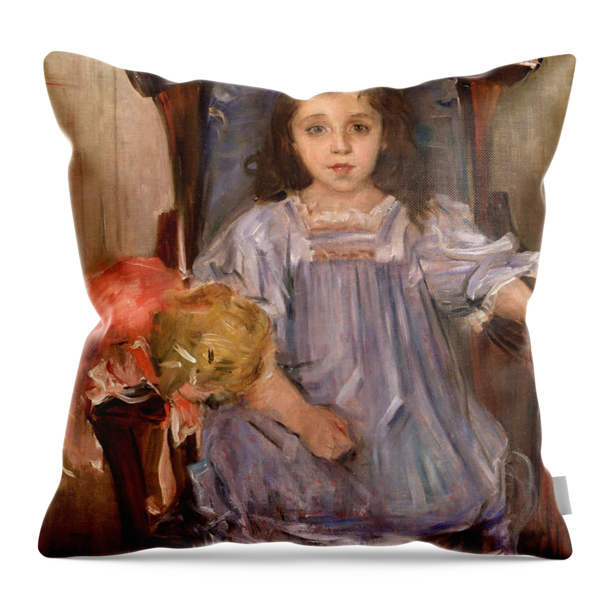 Lovis Corinth Throw Pillow featuring the painting Portrait of Sophie Cassirer by Lovis Corinth