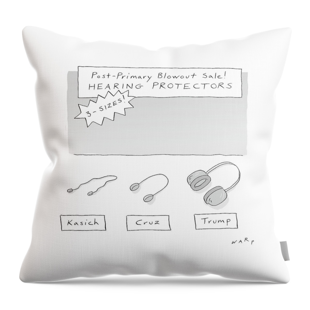 Post Primary Blowout Sale Throw Pillow