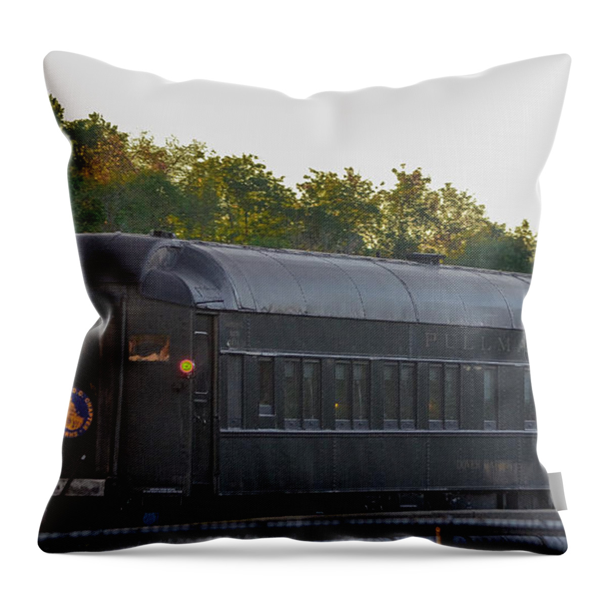 Car Throw Pillow featuring the photograph Pullman Dover Harbor Passenger by Jeff at JSJ Photography