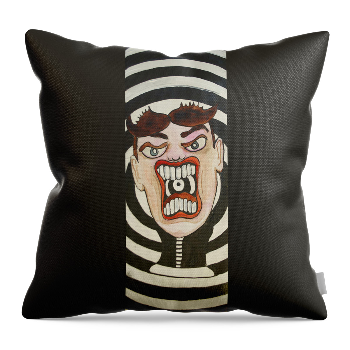 Rage Throw Pillow featuring the painting Rage Tillie by Patricia Arroyo