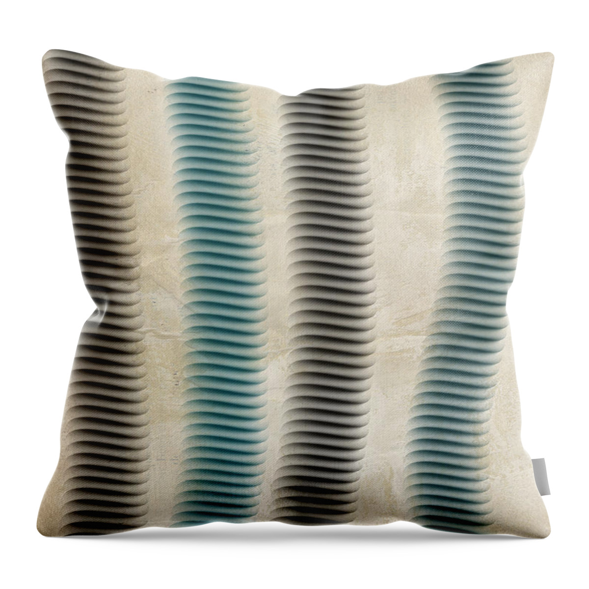 Abstract Throw Pillow featuring the digital art Recoil by Bonnie Bruno