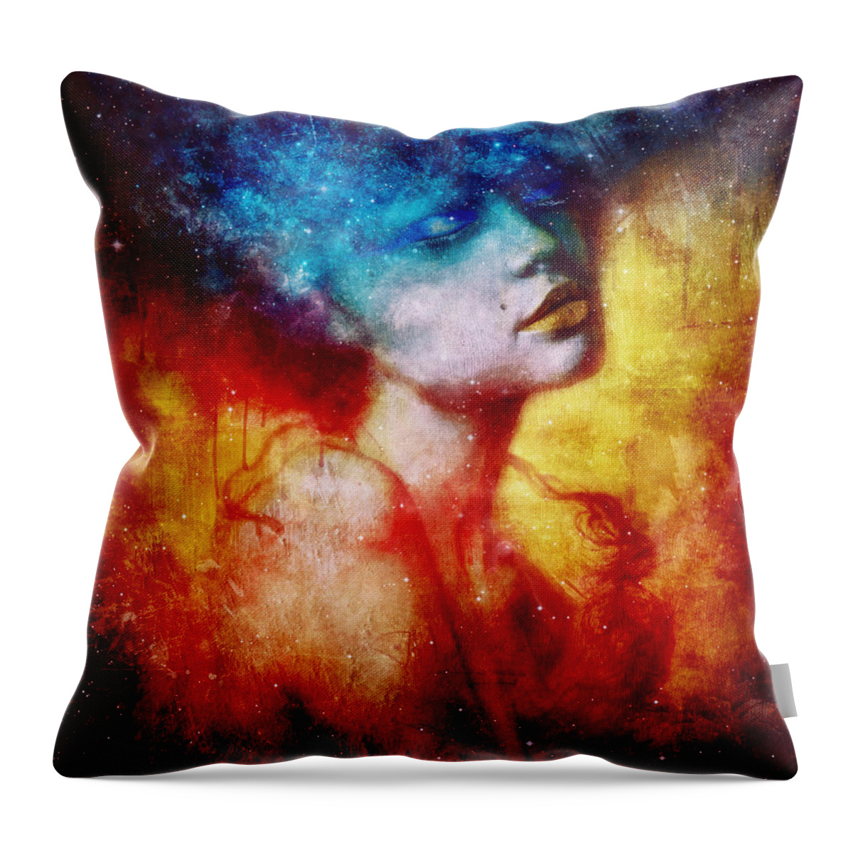 Surreal Throw Pillow featuring the digital art Revelation by Mario Sanchez Nevado