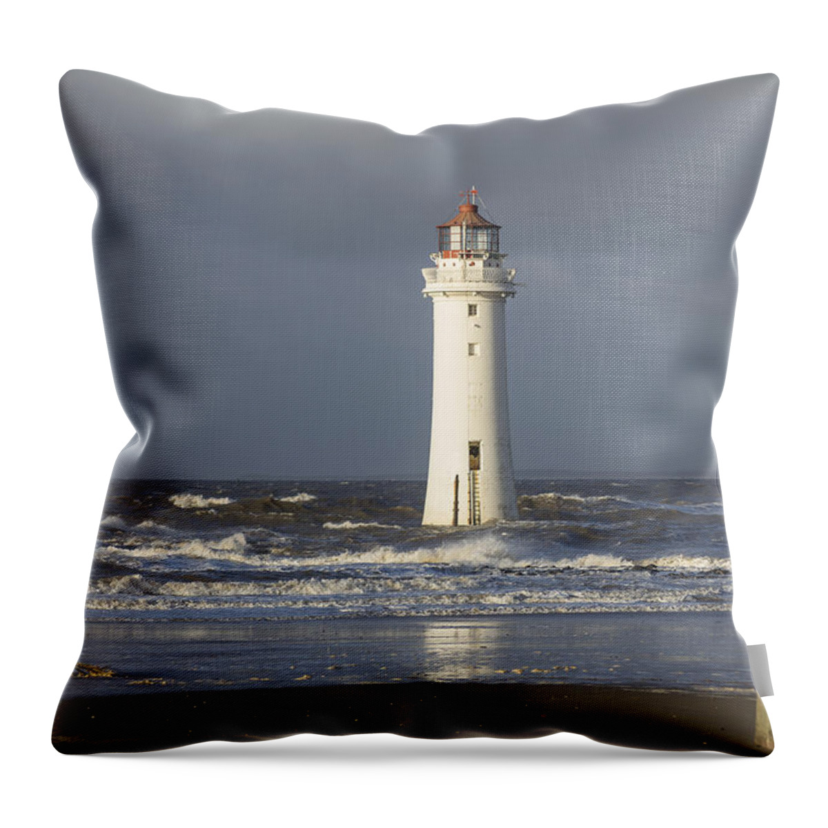 Sea Throw Pillow featuring the photograph Safely Past by Spikey Mouse Photography