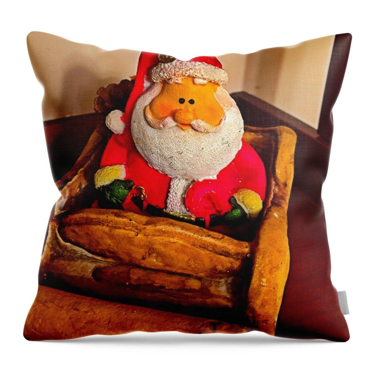 Santa Throw Pillow featuring the photograph Santa Claus by Chris Montcalmo