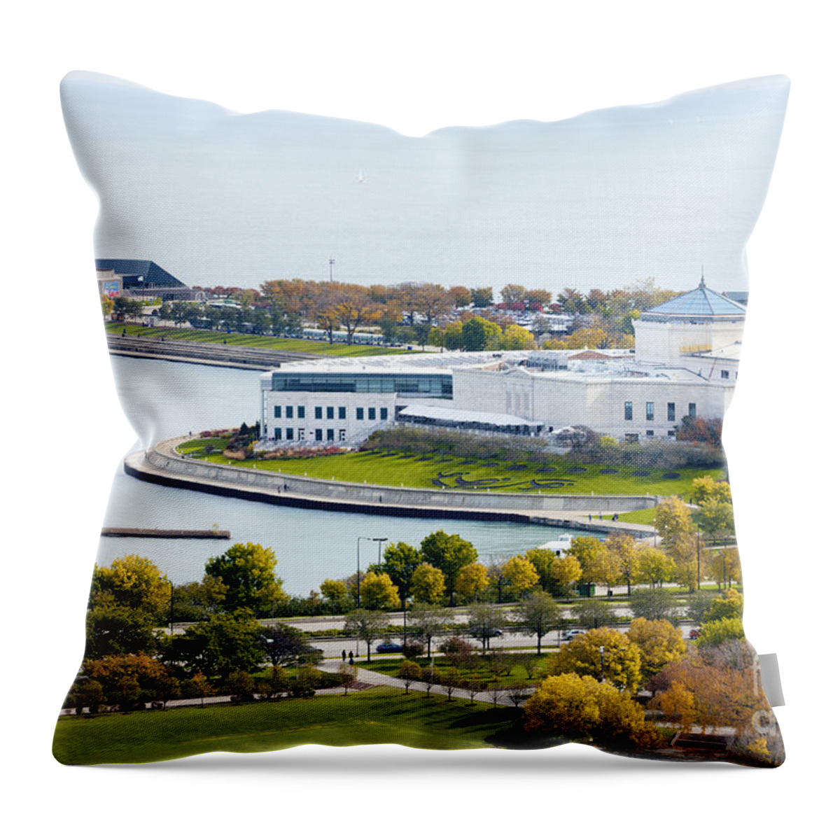 Chicago Throw Pillow featuring the photograph Sea and Sky by Patty Colabuono
